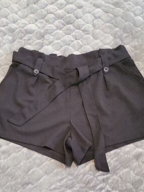 Sincerely Jules High-Rise Black Women's Tie-Belt Shorts-XL Never Worn